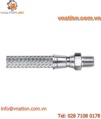 high-temperature hose / stainless steel / stainless steel-braided