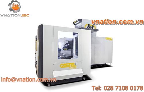 3-axis CNC milling machine / horizontal / traveling-column / rigid