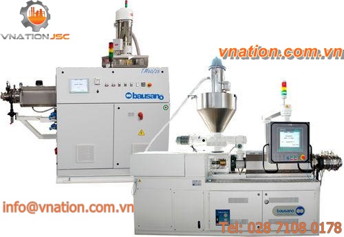 pipe extrusion line / for PVC / for medical packaging