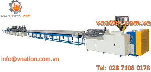 coating extrusion line / for PS / foam profile / with water cooling