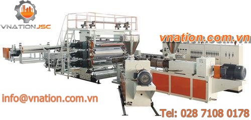 plastics recycling extrusion line / for PP