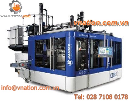 twin-station blow molding machine / single-station / for hollow plastic parts / bottle