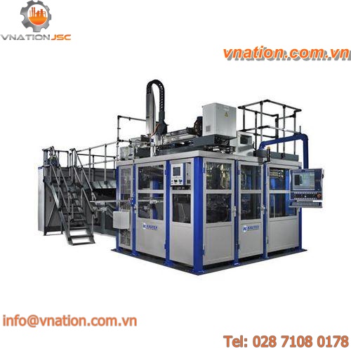 twin-station extrusion blow molding machine / bottle / for hollow plastic parts / multilayer