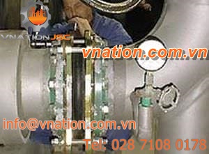 axial pipe expansion joint / rubber / for heating / for air conditioning