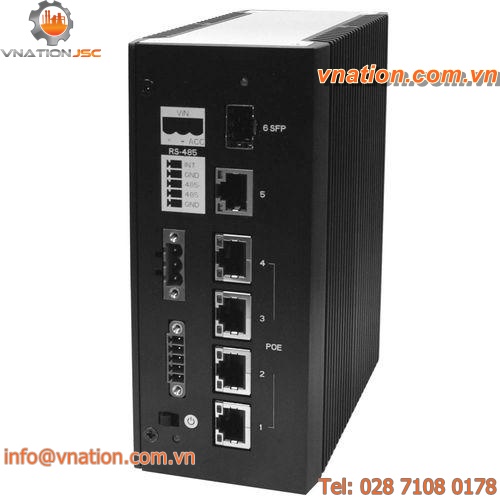 industrial network switch / PoE / gigabit / 4-port