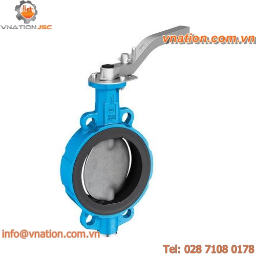 butterfly valve / lever / for potable water / wafer