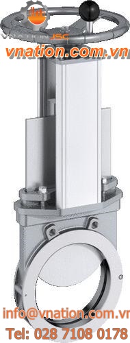 knife gate valve / manual / wafer / bidirectional