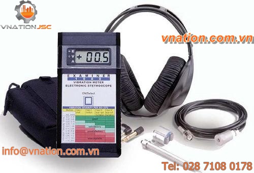 vibration meter with electronic stethoscope