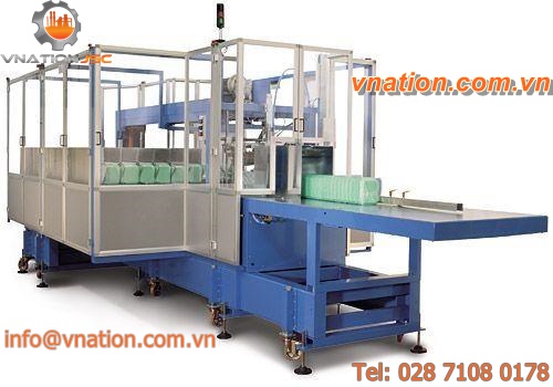 multi-line bagging machine / horizontal / automatic / for trays