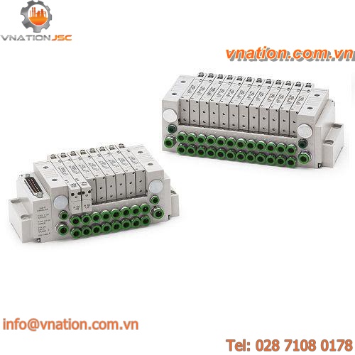 spool pneumatic directional control valve / solenoid-operated / 3/2-way / 5/2-way