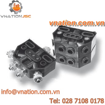 metal manifold / distribution / multi-channel / for vacuum