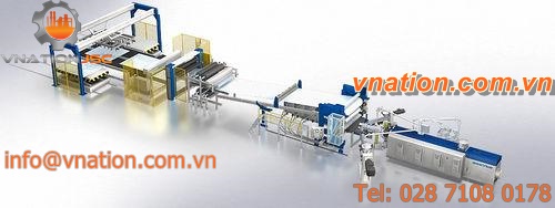 sheet extrusion line / for ABS / for TPU / for PP