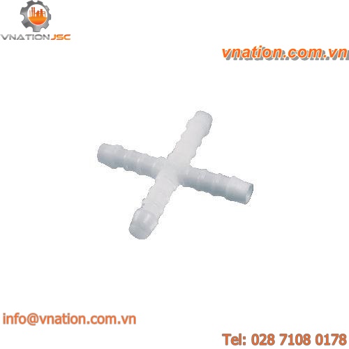 splined fitting / cross / plastic