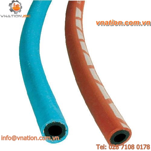 acetylene hose / for oxygen / for welding / rubber