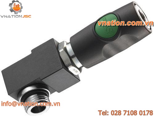 push-to-connect quick coupling / male / threaded / security