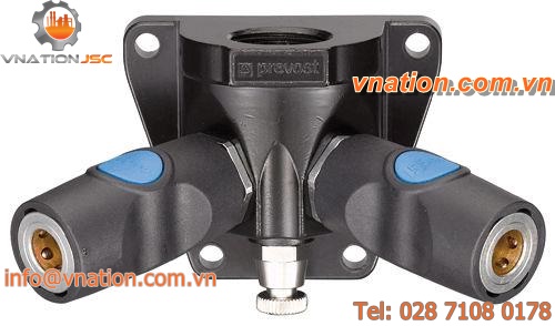 threaded fitting / push-to-connect / female / Y