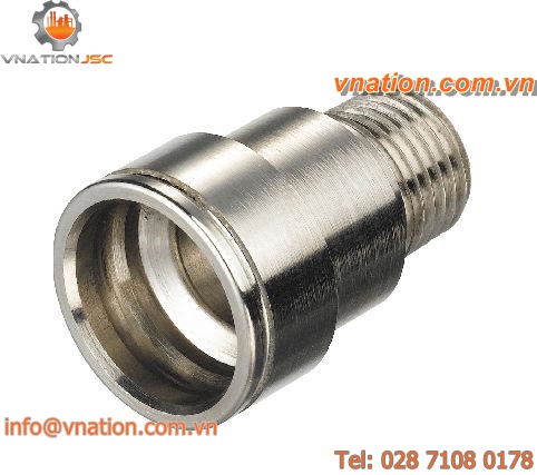 socket fitting / male / threaded / straight