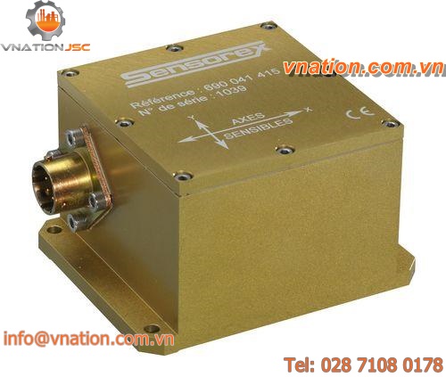 2-axis inclinometer / voltage output / closed-loop gravity