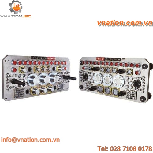 signal connector / hybrid / hydraulic / pneumatic