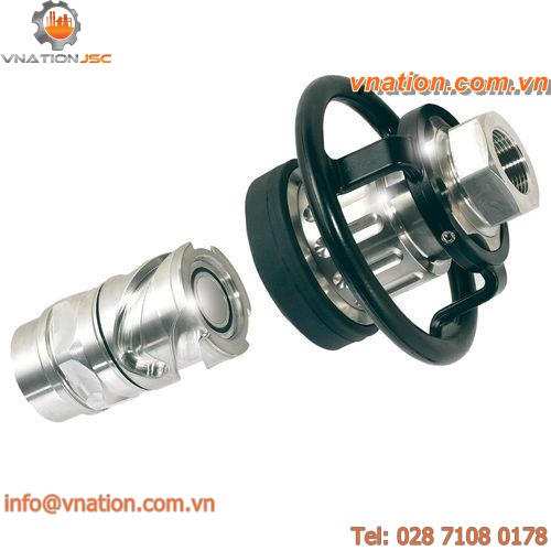 flat face quick coupling / stainless steel / all-fluid / high-flow