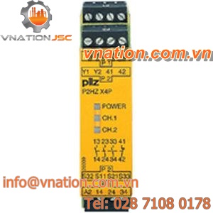 safety relay / modular / compact / emergency stop