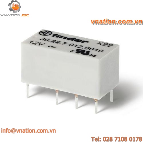 DIL electromechanical relay / subminiature / for printed circuit boards
