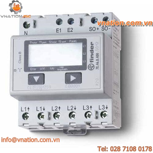 electric energy meter / DIN rail / single-phase / three-phase