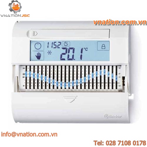 room thermostat / with digital display / programmable / IP20