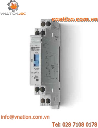 solid state relay with heatsink / DIN rail