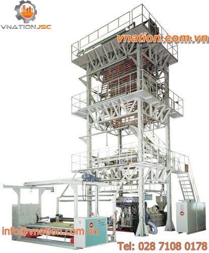 blown film extrusion line / for LDPE / agricultural film