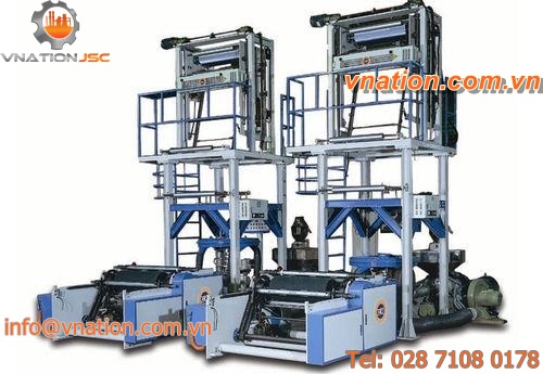blown film extrusion line / for LDPE / for HDPE / for PE