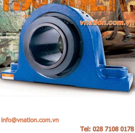 housed bearing unit / solid-block / spherical roller / steel