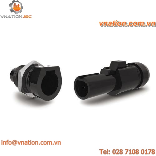 coaxial connector / signal / power / cylindrical