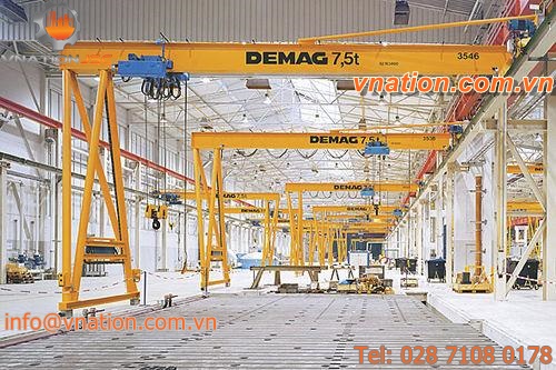 rail-mounted semi-gantry crane
