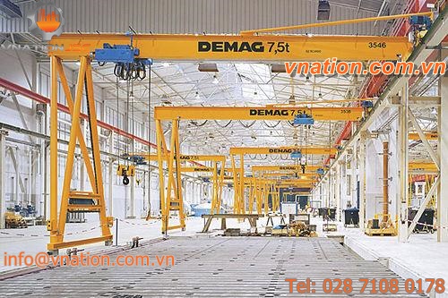 rail-mounted semi-gantry crane