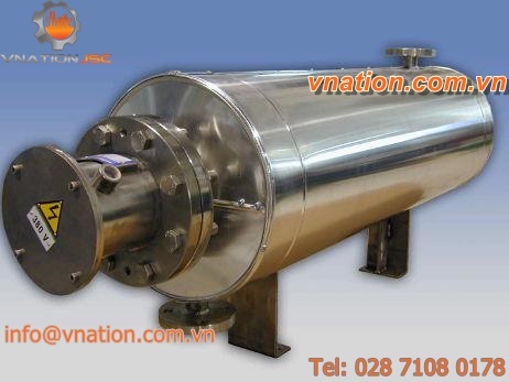 circulation heater / for liquids / fuel oil / explosion-proof