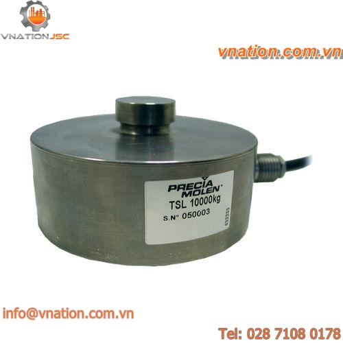 compression load cell / button type / hermetically-sealed / IP68