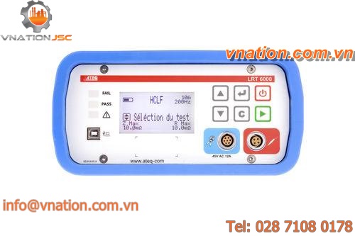 loop impedance tester / resistance / portable / for aeronautical applications