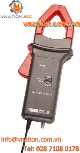 clamp ammeter without display / portable / AC / DC