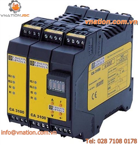 DIN rail mount temperature transmitter / Pt100 / digital