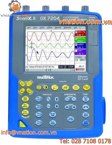 digital oscilloscope / portable / 4-channel