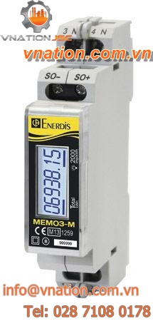 electric energy meter / wall-mounted / digital / single-phase