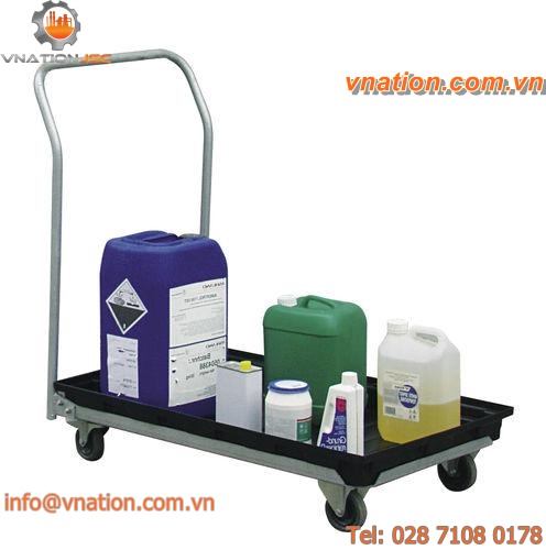 spill cart / shelf / light-duty / galvanized steel