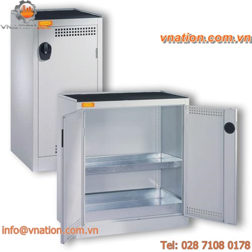 security cabinet / storage / free-standing / shelf