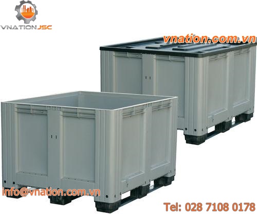 polyethylene pallet box / transport / storage / battery