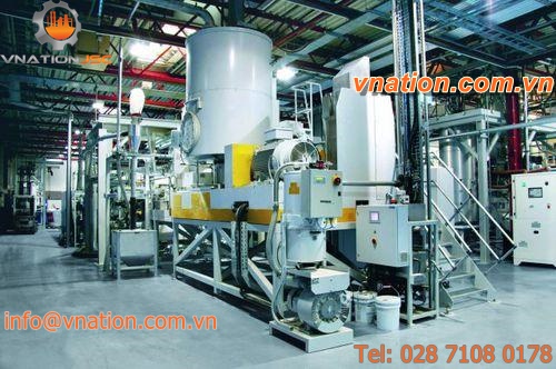 plastics recycling extrusion line / for PET