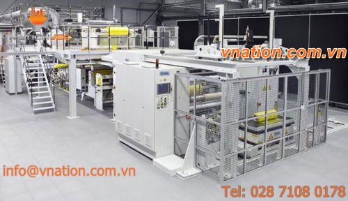 calender machine for thermoplastic films and sheets