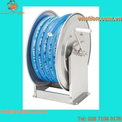 hose reel / hand crank / stainless steel