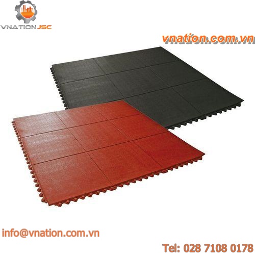 tile / for heavy traffic / rubber / modular