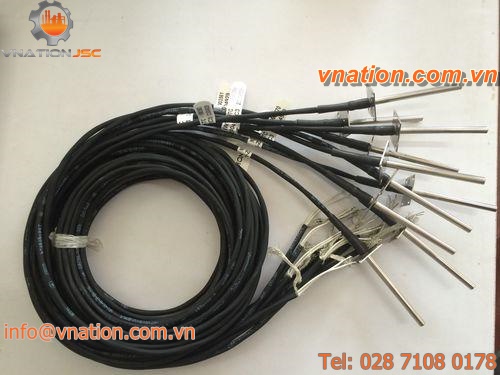 NTC temperature sensor / with thermocouple output / IP67 / flange